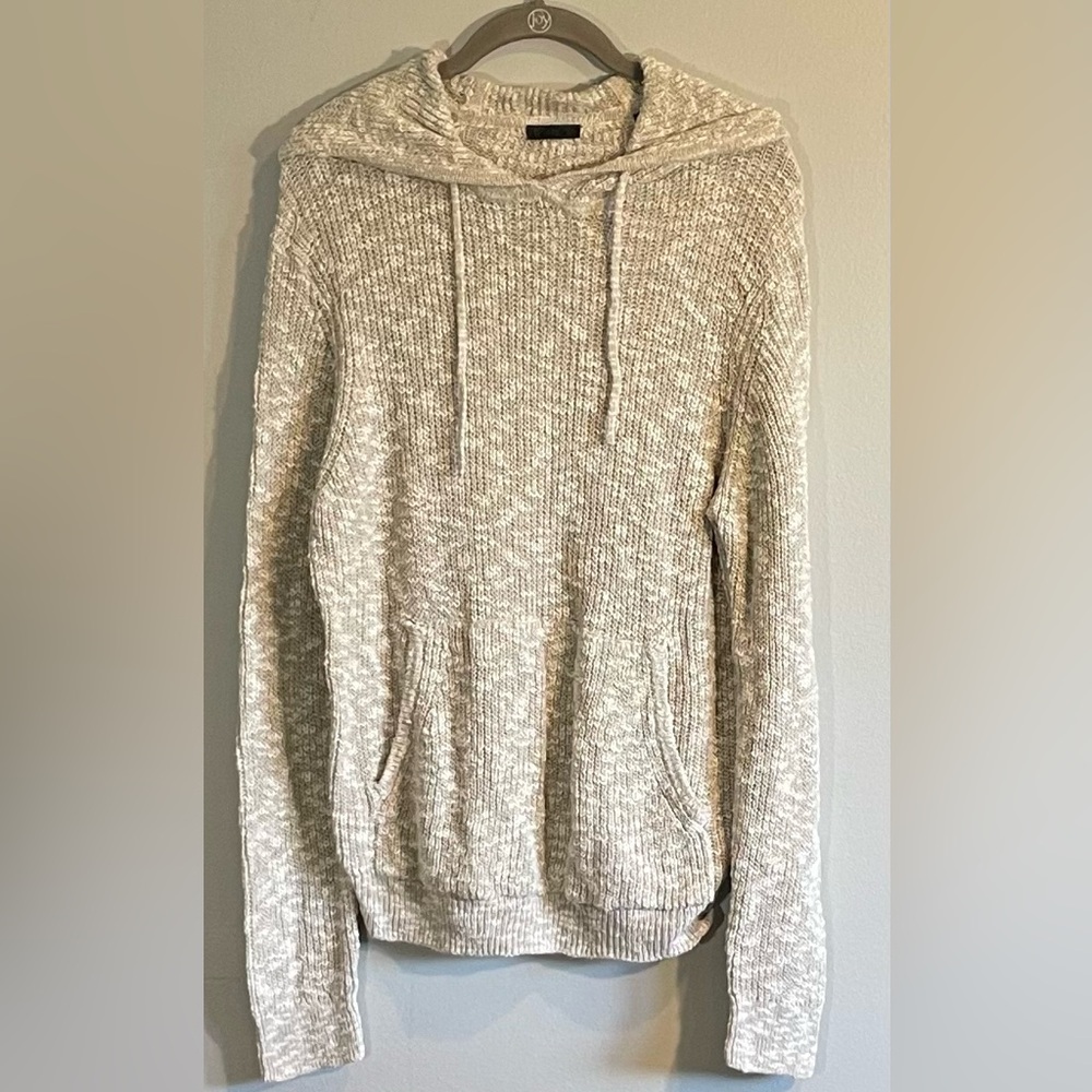 ATM Anthony Thomas Melillo Hooded 100% Cotton Knit Sweater Size Small